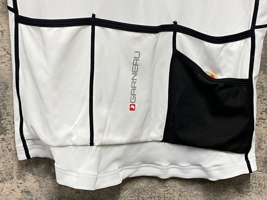 KB086 ルイガノ LOUIS GARNEAU 半袖 サイクルジャージ 白 L/G