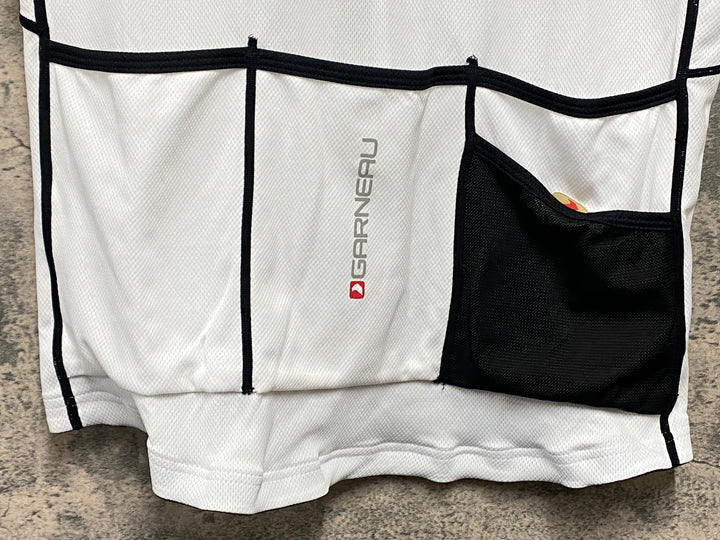 KB086 ルイガノ LOUIS GARNEAU 半袖 サイクルジャージ 白 L/G