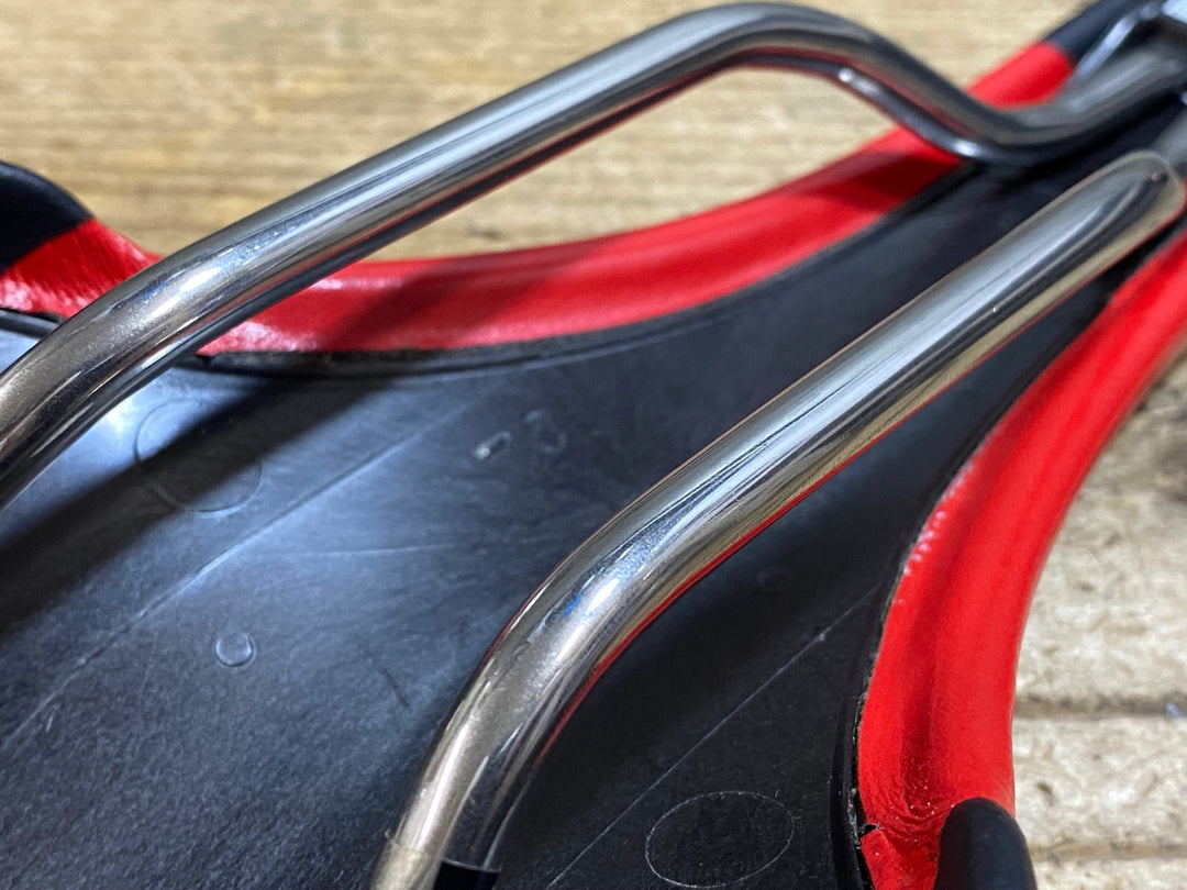 KK770 セライタリア SELLE ITALIA SLR TEAM EDITION サドル 黒赤 Ti316レール 135mm