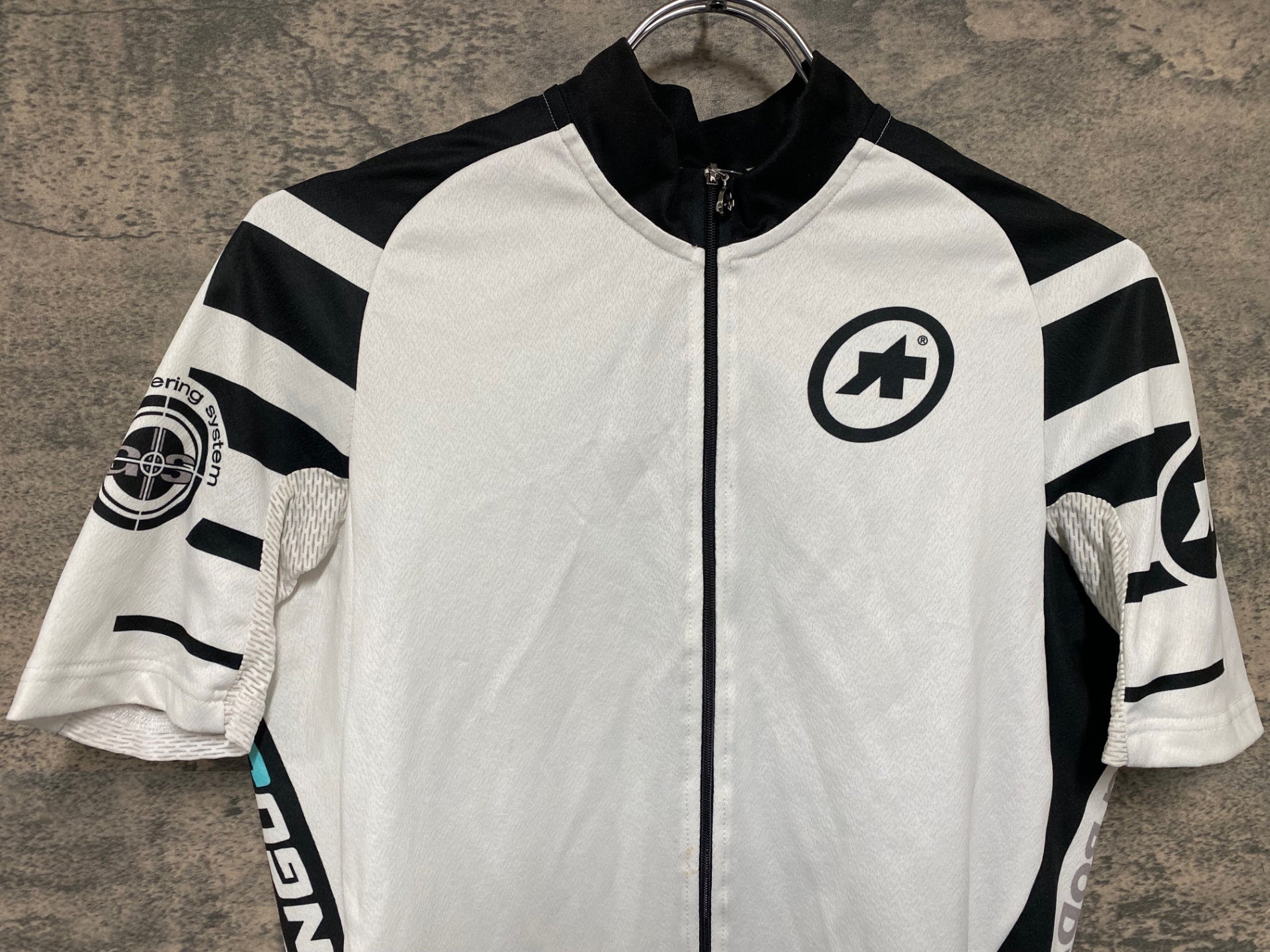 ASSOSサイクルジャージ 長袖 フルジッパー 黒/白 JQ941 アソス ASSOS SS.mangusta_S7 半袖 サイクルジャージ 白 M