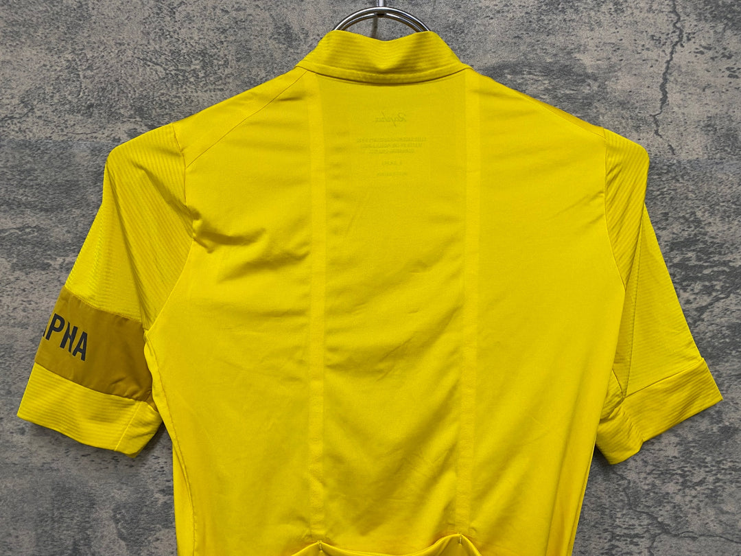 KR204 ラファ Rapha PRO TEAM JERSEY 半袖 サイクルジャージ 黄 XS