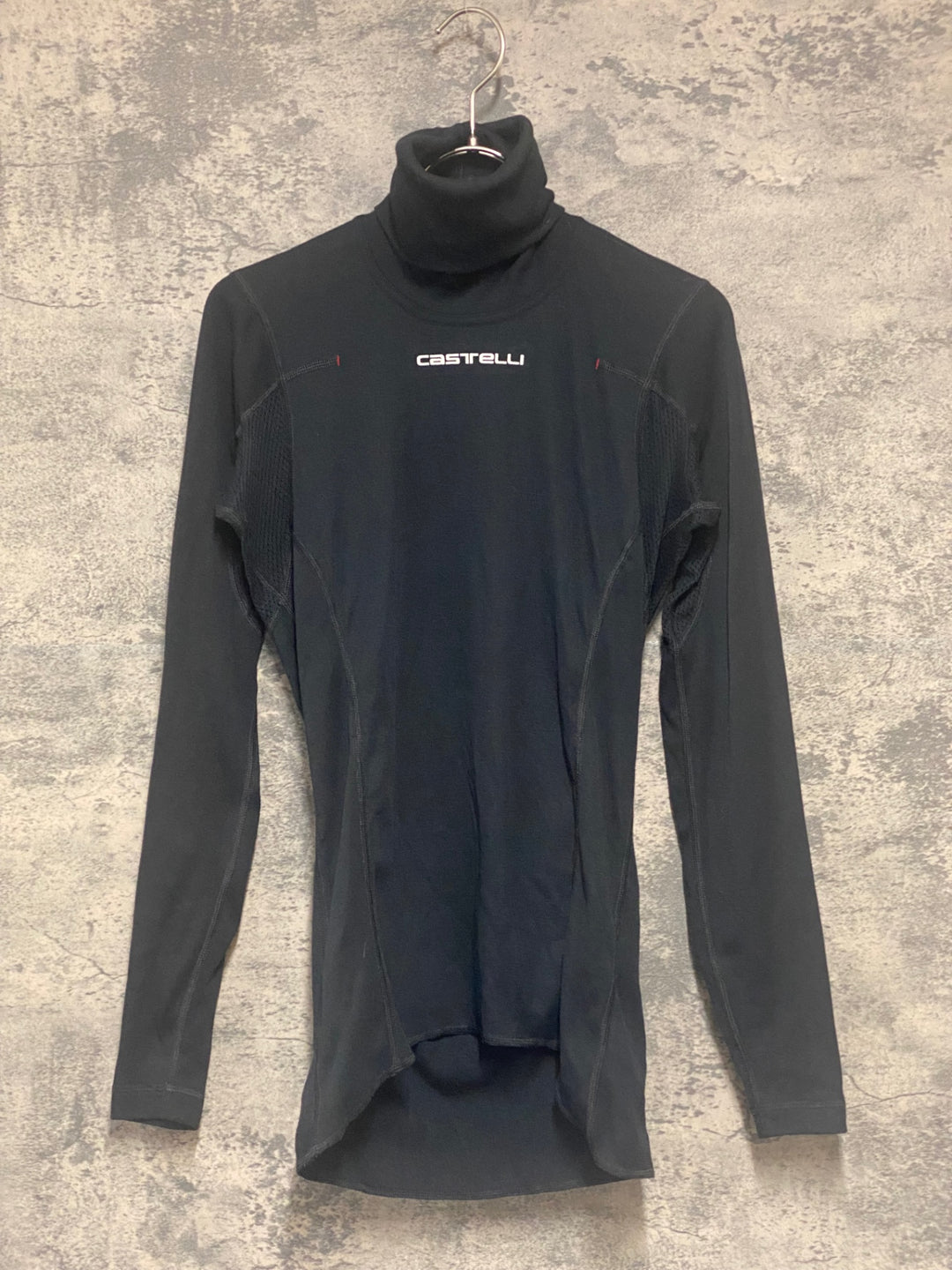 KB836 カステリ CASTELLI ロッソコルサ ROSSO CORSA 長袖 ベースレイヤー 黒 XS