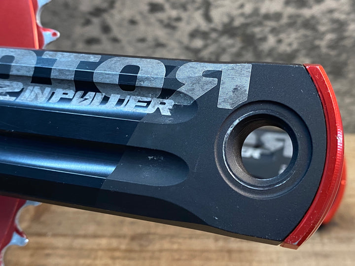 IX282 ローター ROTOR 2IN POWER パワーメーター クランクアーム 170mm 楕円チェーンリング 52/36T 動作確認済