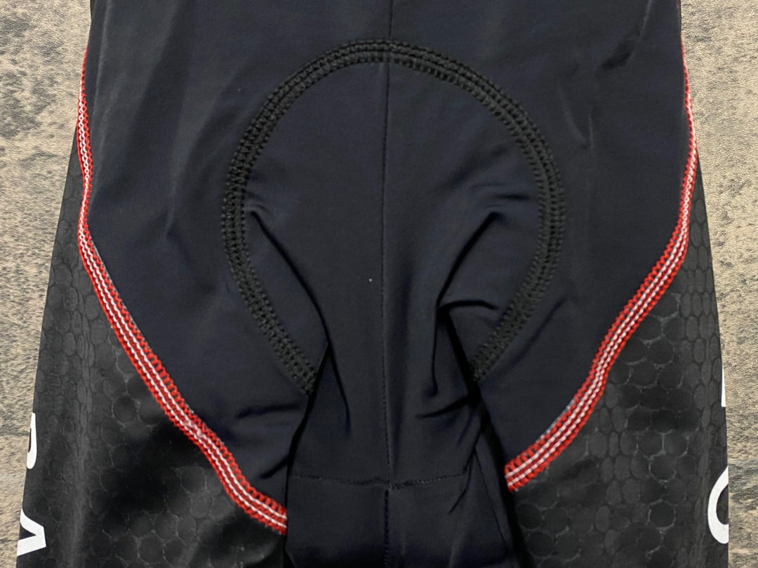 KL656 スポーツフル sportful 半袖 サイクルジャージ ビブショーツセット 白 赤 M SAXO BANK