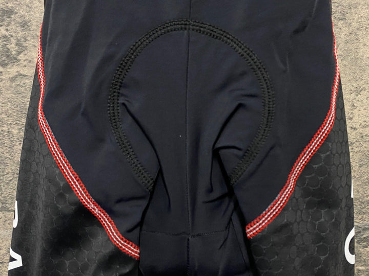 KL656 スポーツフル sportful 半袖 サイクルジャージ ビブショーツセット 白 赤 M SAXO BANK