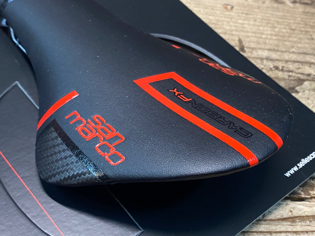 JR319 サンマルコ san marco CONCOR CARBON FX サドル 黒赤 NARROW CARBON レール