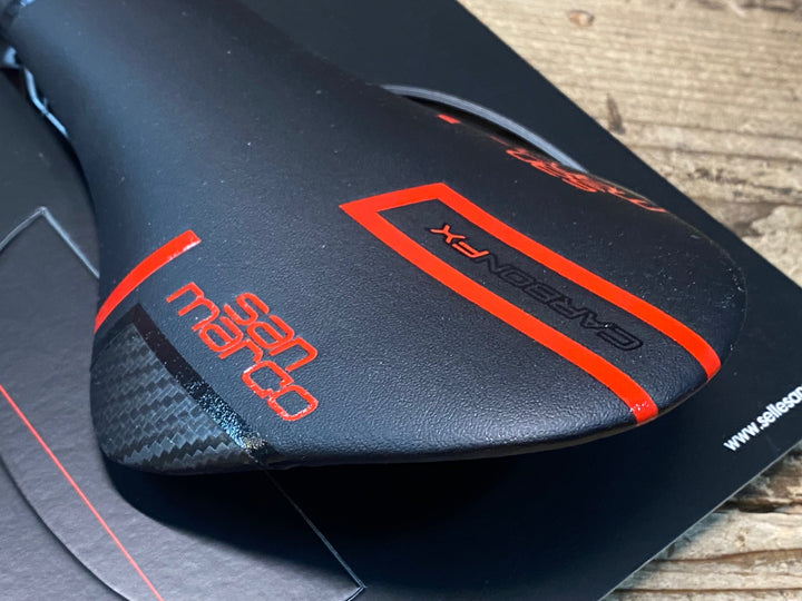 JR319 サンマルコ san marco CONCOR CARBON FX サドル 黒赤 NARROW CARBON レール