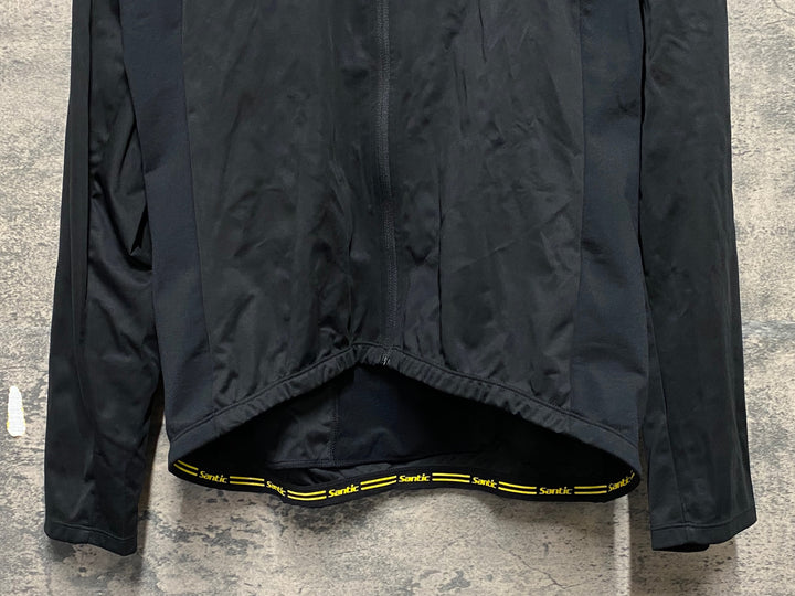 KP697 サンディック Santic 長袖 サイクルジャケット 黒 3XL 裏起毛