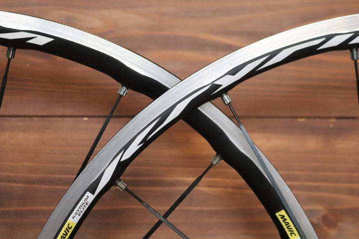 マヴィック MAVIC キシリウムエリート KSYRIUM ELITE アルミ クリンチャー ホイールセット カンパ11S/12S 【東京南麻布店】