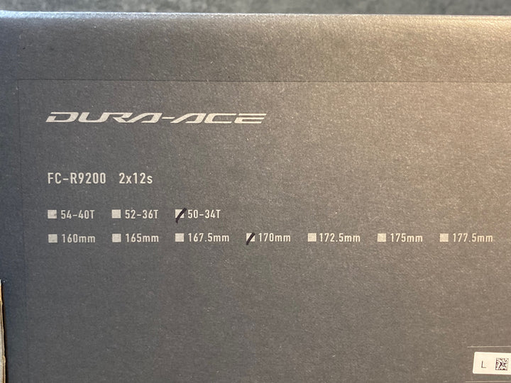 JR639 シマノ SHIMANO デュラエース DURA-ACE FC-R9200 クランクセット 50/34T 170mm