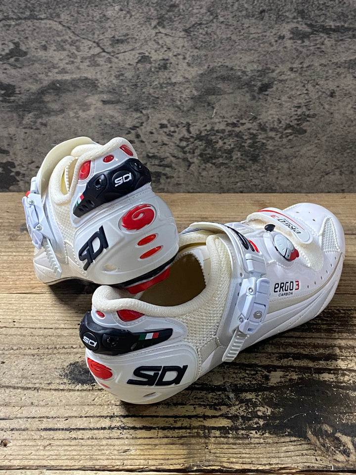 KI021 SIDI エルゴ カーボン ERGO3 CARBON ビンディングシューズ 白 EU44