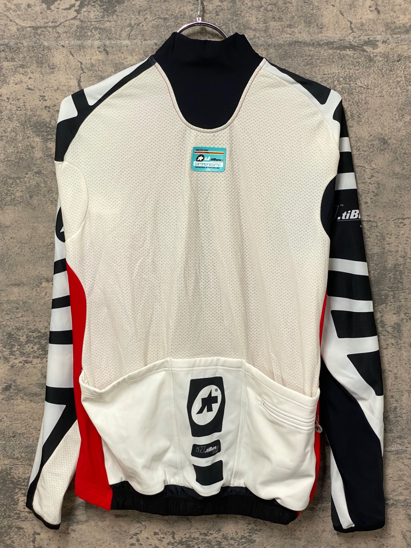 KA411 アソス assos iJ.tiBuru.4 サイクルジャケット 裏起毛 L 赤