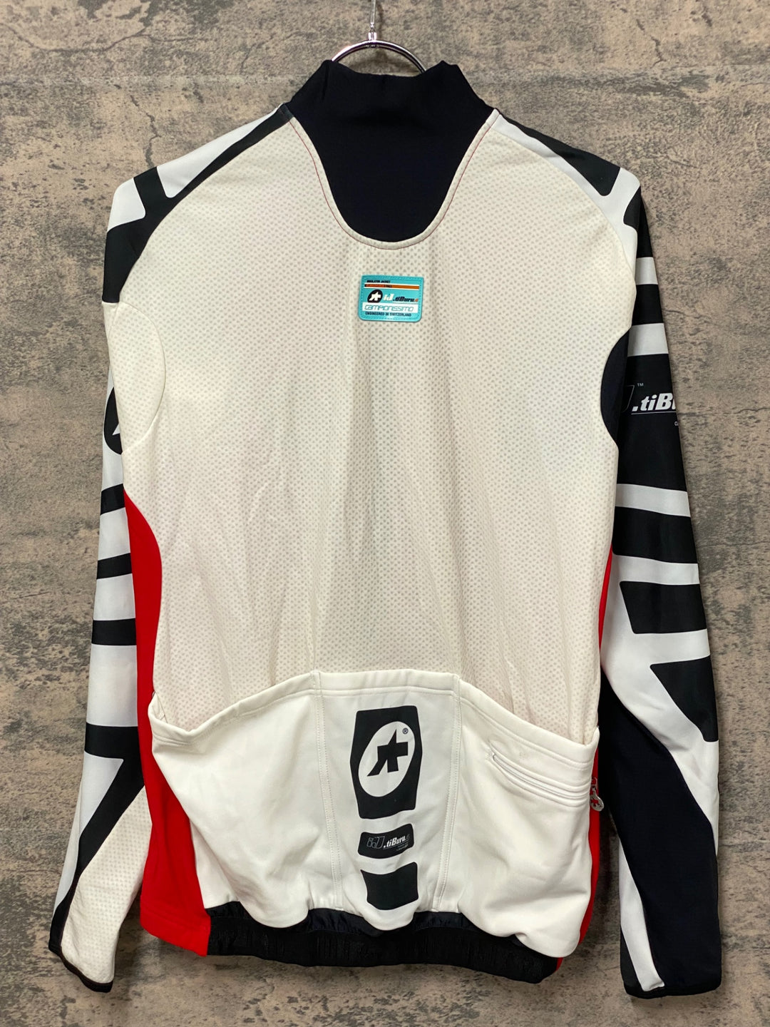 KA411 アソス assos iJ.tiBuru.4 サイクルジャケット 裏起毛 L 赤