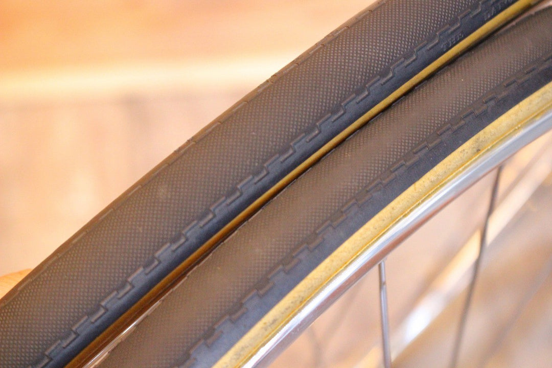 アラヤ ARAYA ゴールド GOLD リム / シマノ SHIMANO デュラエース DURA-ACE HB-7600 ハブ アルミ チューブラー ピスト ホイールセット 【名古屋店】