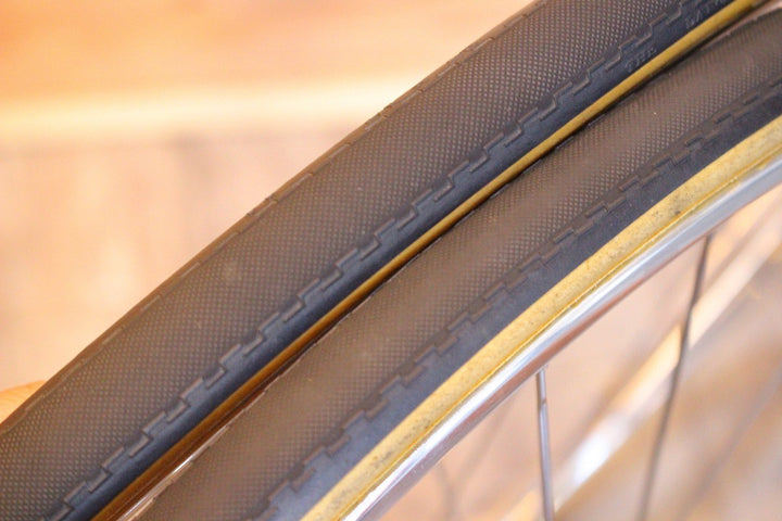アラヤ ARAYA ゴールド GOLD リム / シマノ SHIMANO デュラエース DURA-ACE HB-7600 ハブ アルミ チューブラー ピスト ホイールセット 【名古屋店】