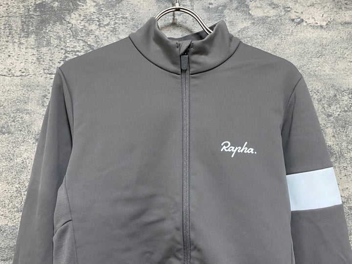 JS014 ラファ Rapha MEN'S CORE WINTER JACKET 長袖 サイクルジャケット グレー M 裏起毛