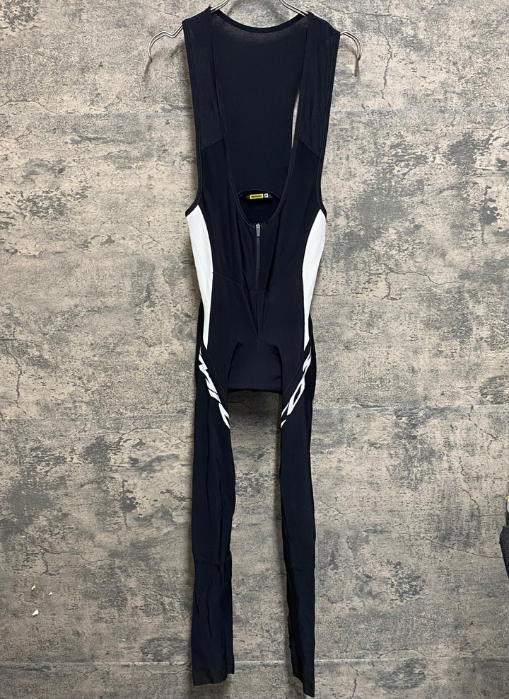 JZ642 マヴィック MAVIC ビブタイツ 白 黒 M 裏起毛