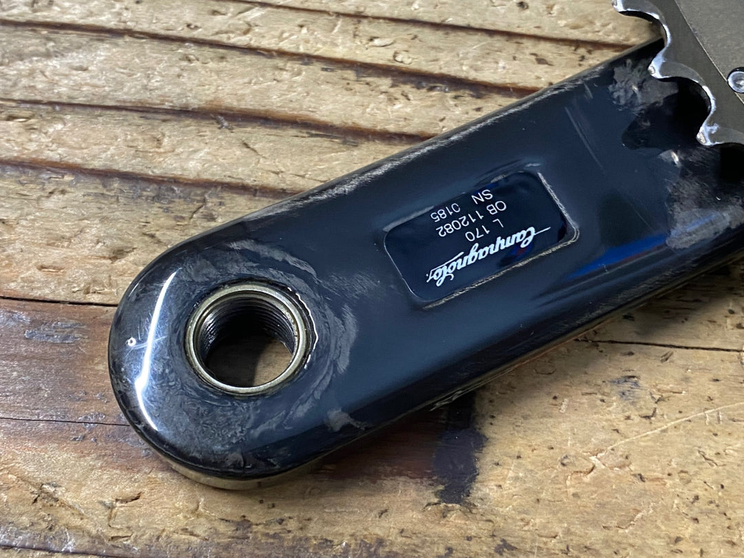 KJ070 カンパニョーロ CAMPAGNOLO スーパーレコード SUPER RECORD FC11-SR040CT クランクセット 5ARM 50/34T 170mm チェーンリングボルト芯折れ