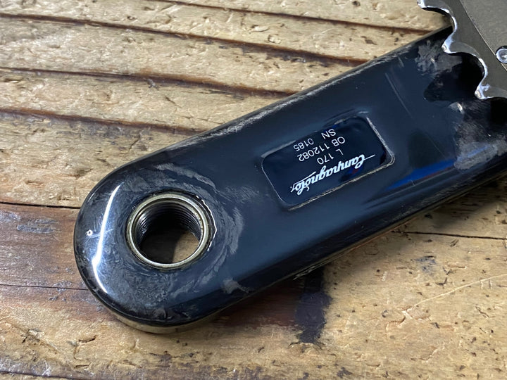 KJ070 カンパニョーロ CAMPAGNOLO スーパーレコード SUPER RECORD FC11-SR040CT クランクセット 5ARM 50/34T 170mm チェーンリングボルト芯折れ