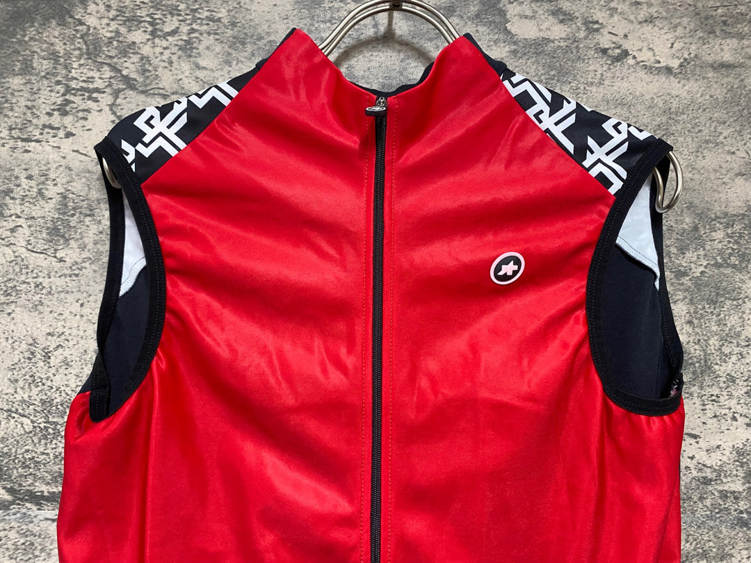 KB490 アソス ASSOS MILLE GT Spring Fall Vest C2 サイクルベスト ジレ 赤 M