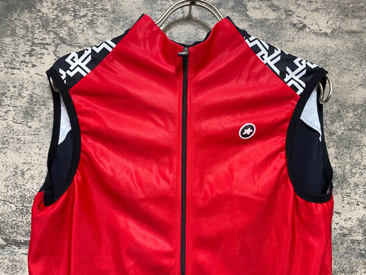 KB490 アソス ASSOS MILLE GT Spring Fall Vest C2 サイクルベスト ジレ 赤 M