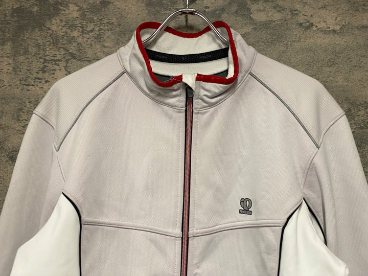 KP702 パールイズミ PEARL iZUMi 長袖 サイクルジャケット 白 BL 裏起毛 ※旧ロゴ