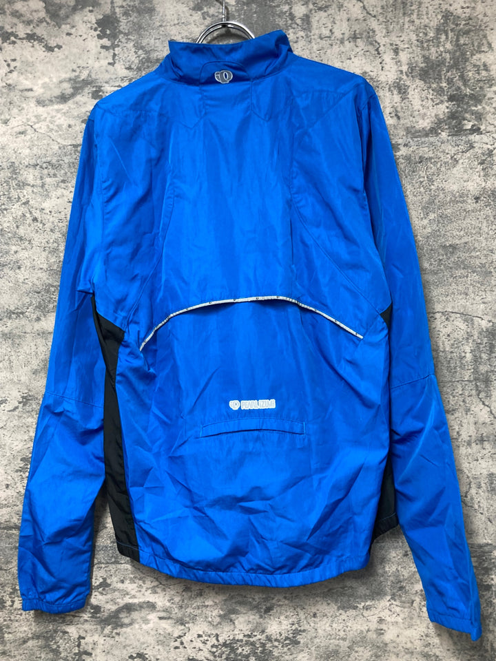 KB233 パールイズミ PEARL iZUMi 長袖 ジャケット 青 L ※反射部劣化 ほつれ