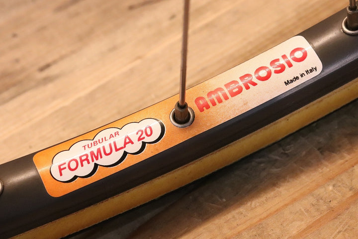アンブロッシオ AMBROSIO CRONO F20 RECORDハブ 手組みホイール アルミ チューブラー ホイールセット カンパフリー 【芦屋店】