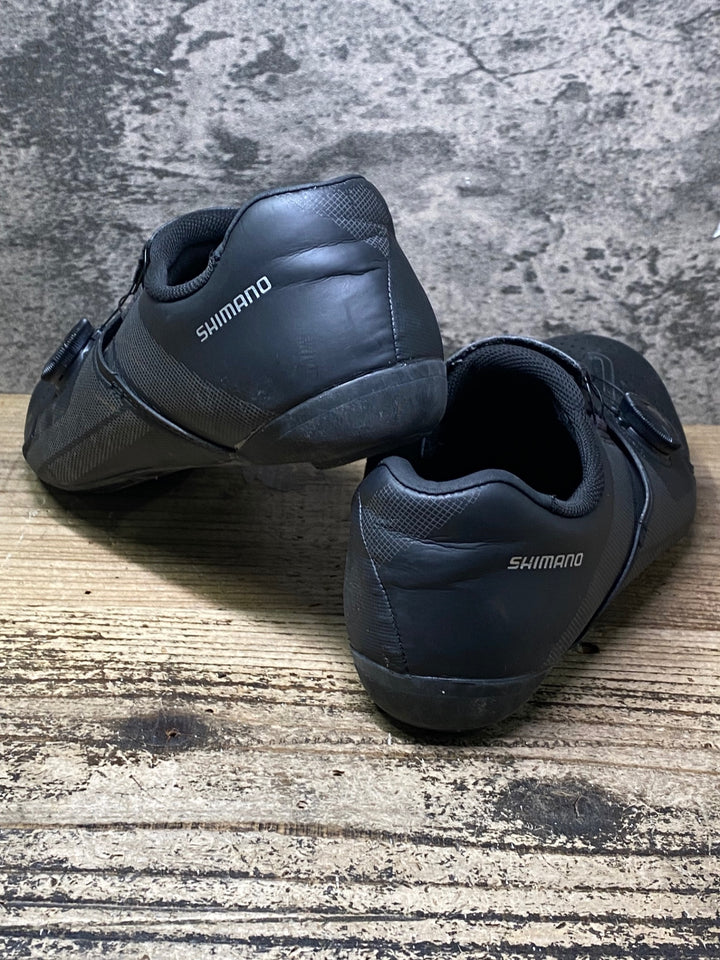 JO863 シマノ SHIMANO RC3 SHRC300M L01 E ビンディングシューズ 3穴 BOA 黒 EU41