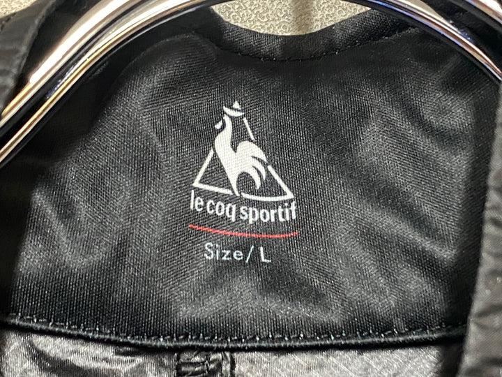 KC843 ルコックスポルティフ le coq sportif 長袖 サイクルジャケット 黒白赤 L