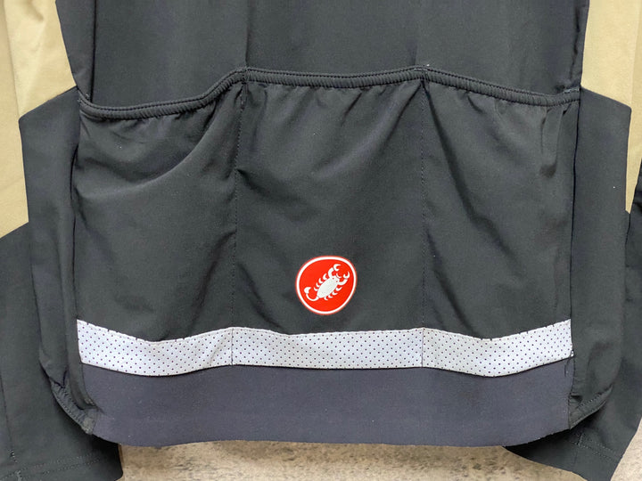KC506 カステリ castelli サイクルジャケット カーキ― 黒 M