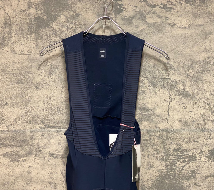 KM145 ラファ Rapha CARGO WINTER TIGHTS WITH PAD ビブタイツ 紺 S 裏起毛