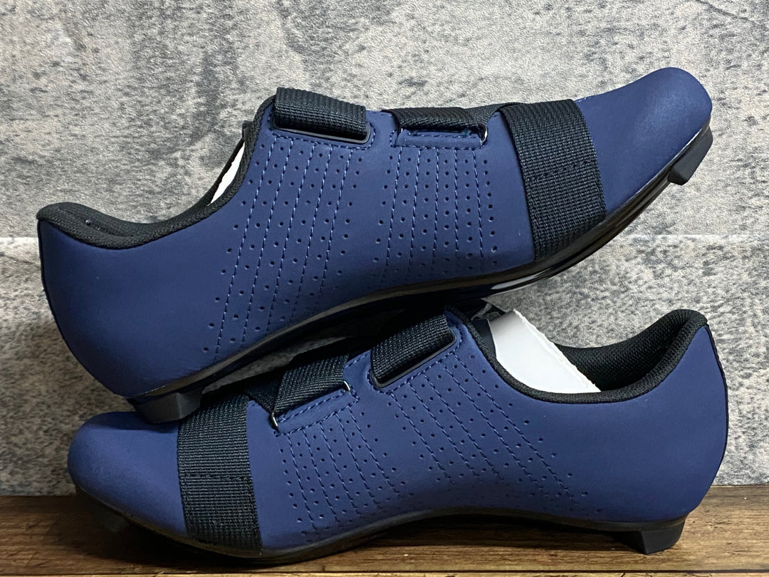 JX998 フィジーク fizik TEMPO R5 POWERSTRAP shoes ビンディングシューズ 3穴 紺 EU41
