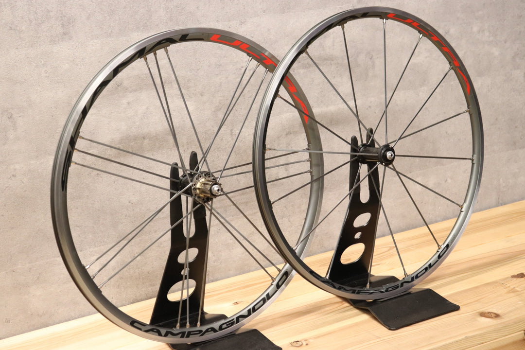 カンパニョーロ Campagnolo シャマルウルトラ SHAMAL ULTRA チタンカラー アルミ クリンチャー ホイールセット カンパ11/12S 【さいたま浦和店】