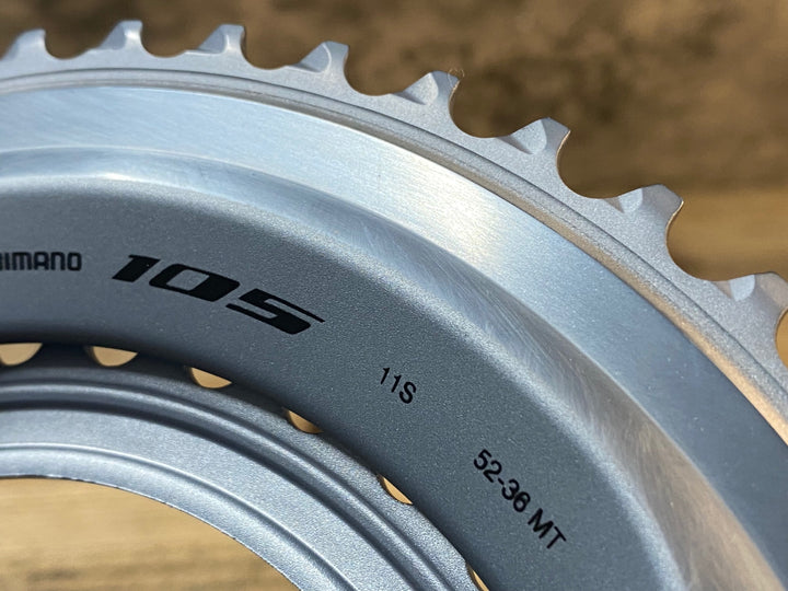 JR643 シマノ SHIMANO 105 FC-R7000 クランクセット 52/36T 165mm シルバー