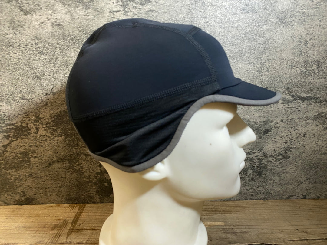 KG520 ラファ Rapha PRO TEAM WINTER HAT サイクルキャップ 黒 S-M 裏起毛
