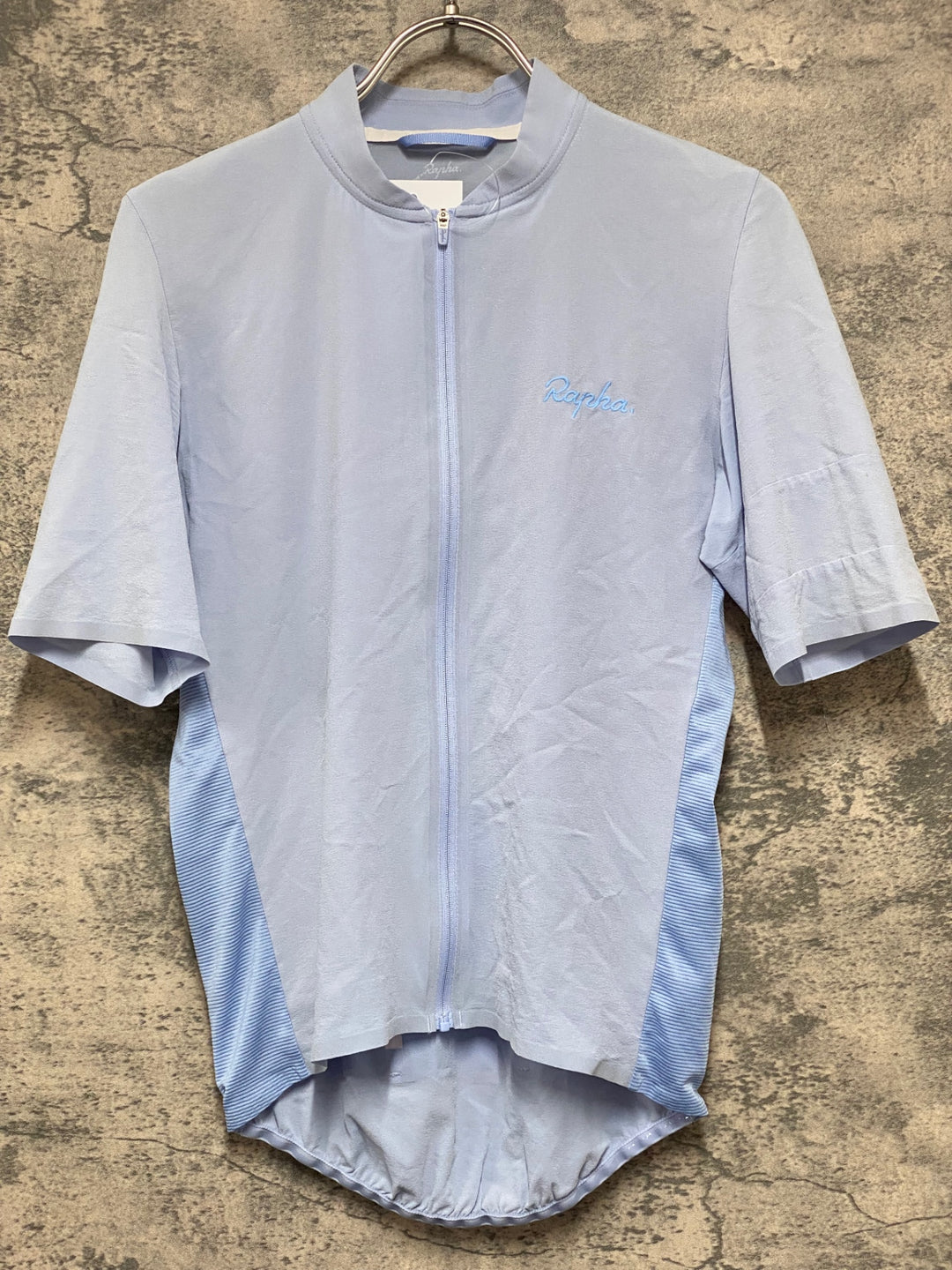 KM430 ラファ Rapha SILK JERSEY 半袖 サイクルジャージ 水色 XS