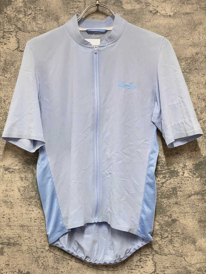 KM430 ラファ Rapha SILK JERSEY 半袖 サイクルジャージ 水色 XS