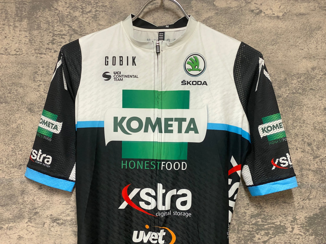 KD948 ゴビック GOBIK 半袖 サイクルジャージ 白 黒 M KOMETA Cycling Team