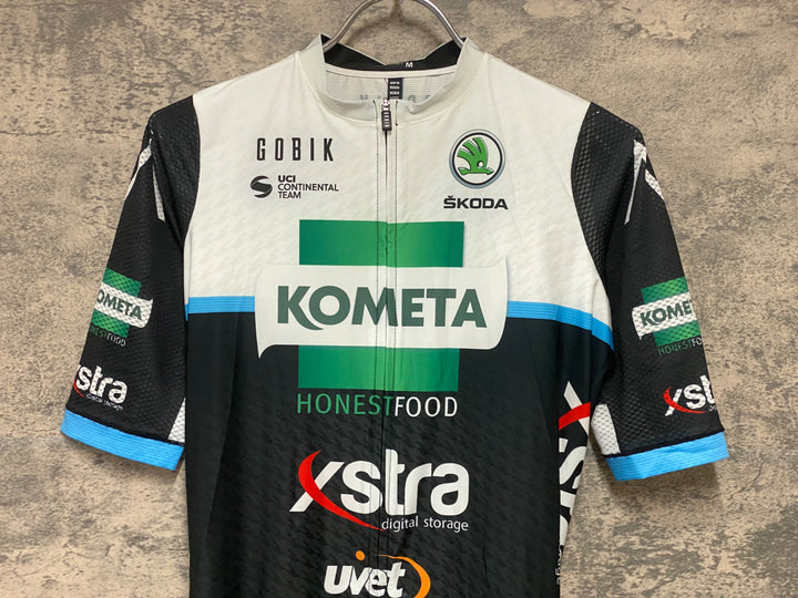 KD948 ゴビック GOBIK 半袖 サイクルジャージ 白 黒 M KOMETA Cycling Team