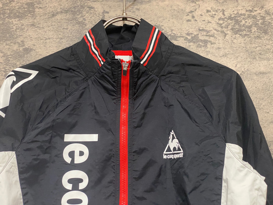 KF174 ルコックスポルティフ le coq sportif 長袖 ウインドブレイカー 黒 M