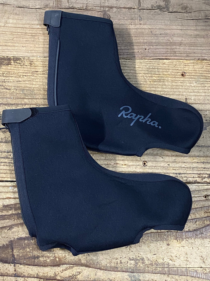 JZ548 ラファ Rapha NEVER RIDE WITHOUT OVERSHOES シューズウォーマー 黒 M