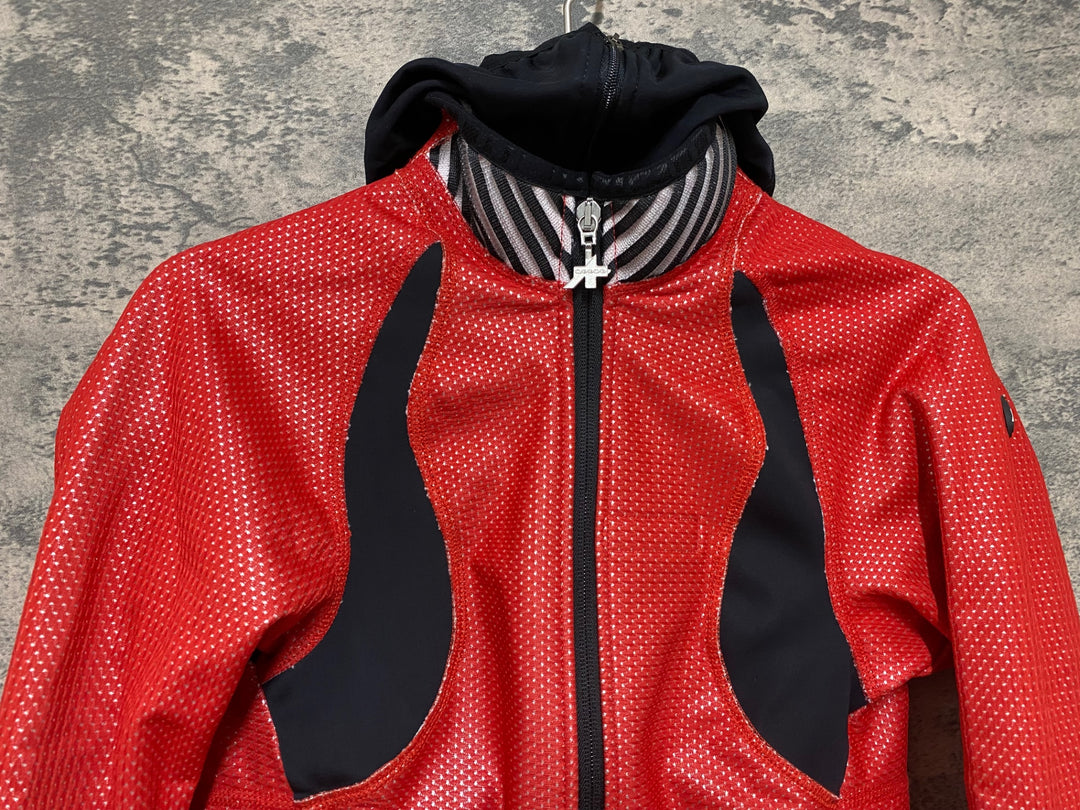 JP507 アソス assos fugujack 長袖 サイクルジャケット 赤 XS 裏起毛