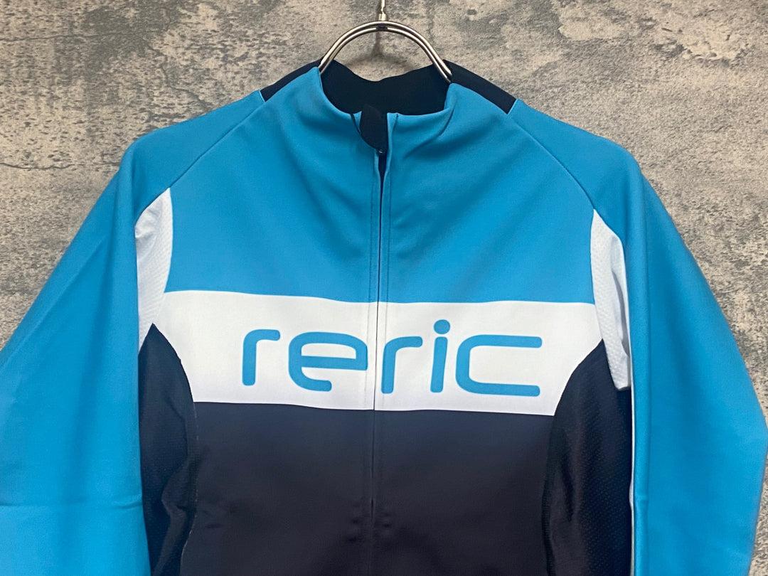 JV957 レリック reric Axis Long Sleeve Jersey 長袖 サイクルジャージ 黒青 M 裏起毛