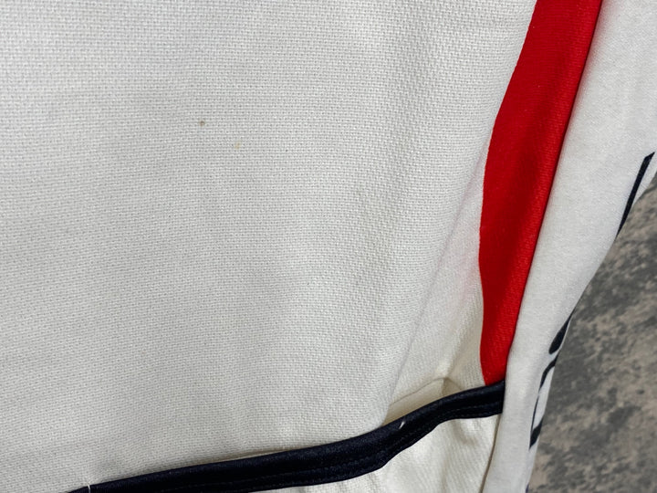 JV556 カステリ CASTELLI ジレ サイクルベスト 白 赤 CSC サイズ不明
