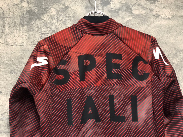 KI983 スペシャライズド SPECIALIZED Men's Team SL Expert Softshell Jacket 長袖 サイクルジャケット 裏起毛 赤黒 M