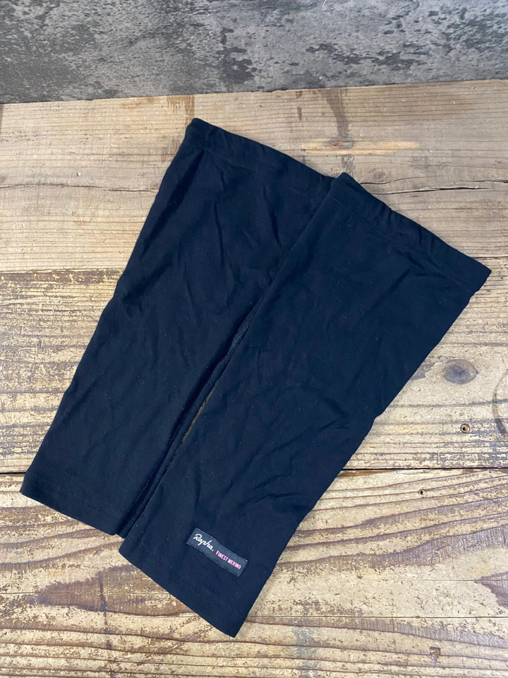 KI202 ラファ Rapha ビブニッカー FINEST MERINO ニーカバー 黒 M ※ゴム劣化