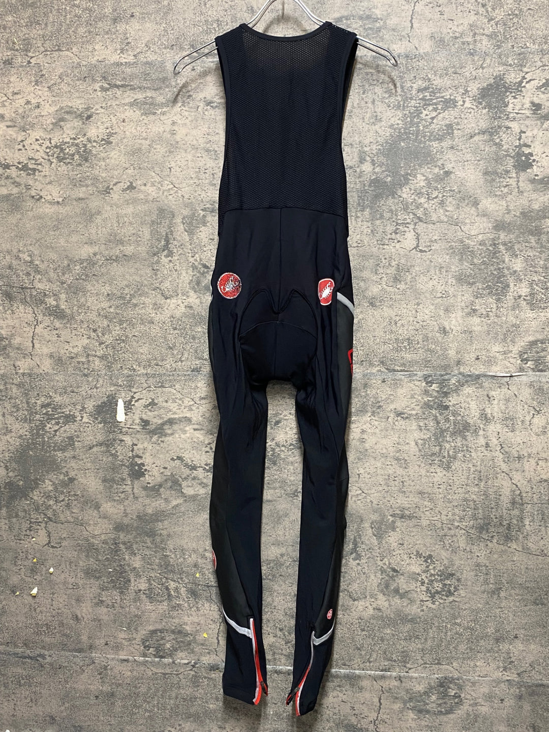 KP752 カステリ CASTELLI ビブタイツ 黒 S 裏起毛 ※ロゴの割れ