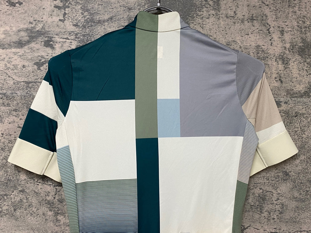 JH563 ラファ Rapha TIME WOMENS PT TRAINING JERSEY 半袖 サイクルジャージ ベージュ 緑 XS