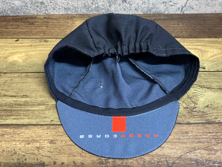 KI788 カステリ CASTELLI ROSSO CORSA サイクルキャップ 黒 タグカット